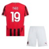 Jalkapallo Peliasut AC Milan Theo 19 Lasten Koti Pelipaita 2024-25 Lyhythihainen